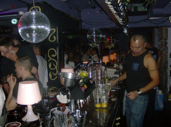 The upper bar of club Exit in 2007