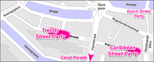 Gay Pride Street parties @ Reguliersdwarsstraat